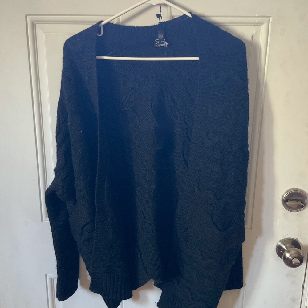 Black cardigan